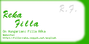 reka filla business card
